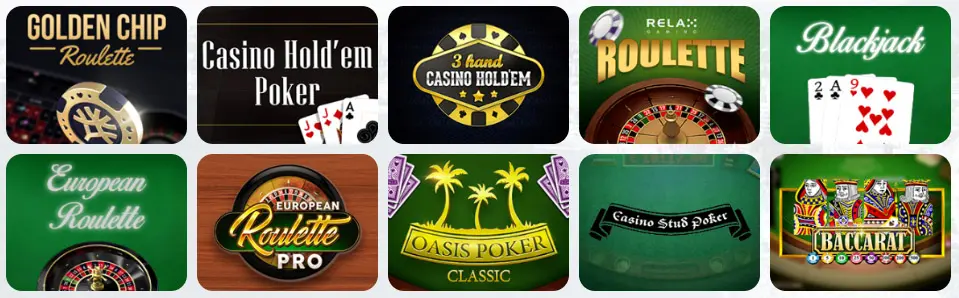 Giochi da tavolo al 22Win Casino