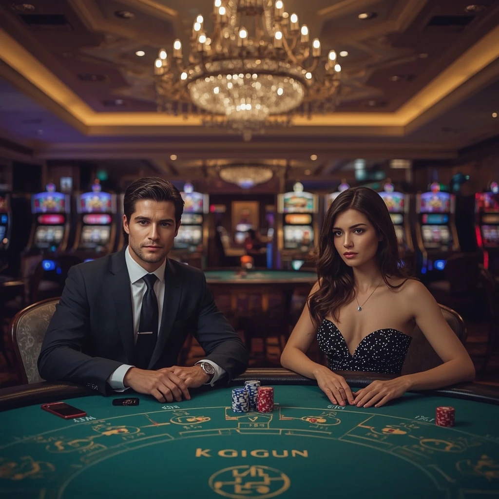 Due giocatori di poker al 22Win Casino